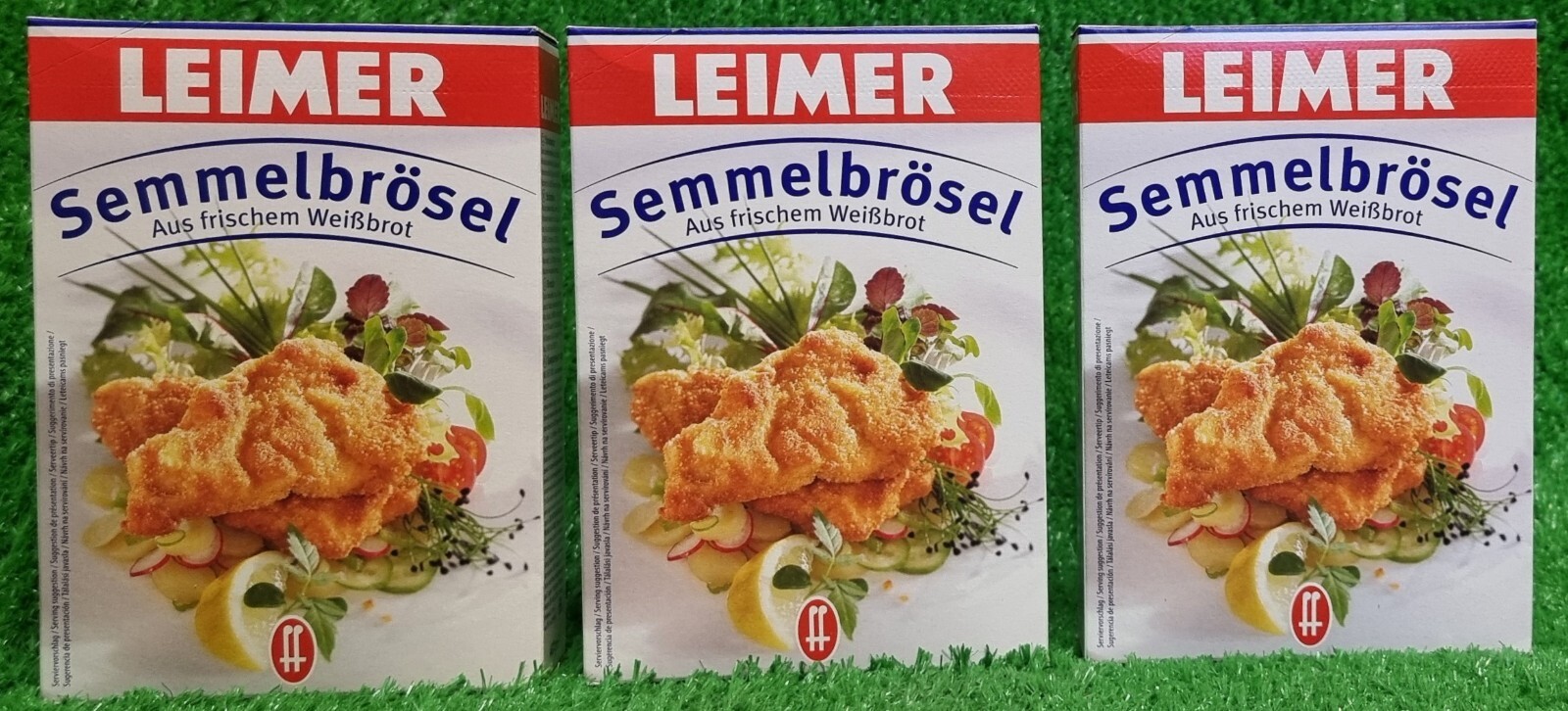 (10,42€/kg) 3x Leimer Semmelbrösel 400g Zum Panieren von Fleisch Fisch Versand0€