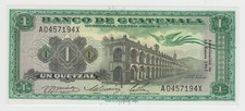 Guatemala 1 Quetzal 1967 P52d GEM UNC Rare Grade Bird Lake Atitlan Carmen