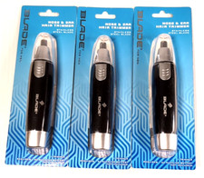 Blade Men Nose Ear Hair Trimmer Stainless Steel Rinseable Lightweight No Pull 3x