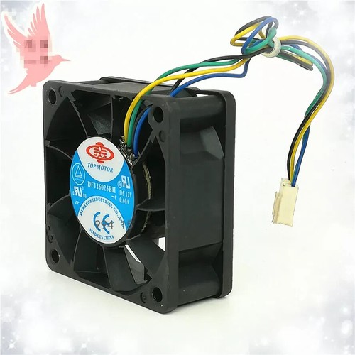 one pz Ventola di raffreddamento PWM 4 fili DF126025BH DC12V 0,60A 6CM 6025 - Foto 1 di 3