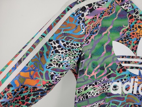 Adidas Youth Pullover Hoodie Size Medium Psychedelic Tiedye Trefoil Sweatshirt - Picture 3 of 12