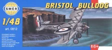 Bristol Bulldog, British biplane fighter (1/48 model kit, Smer 0812)