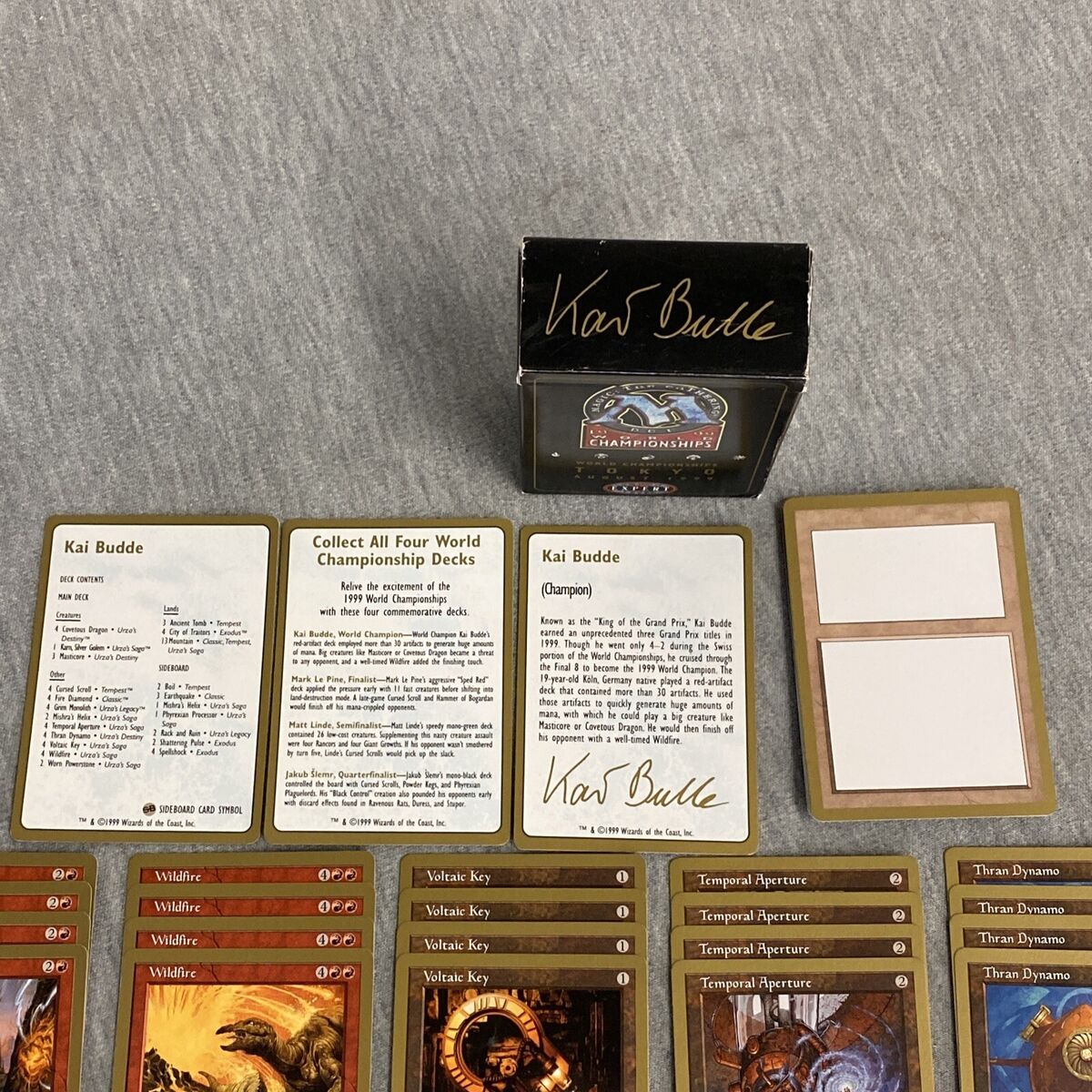 World Championship Deck - 1999 - Kai Budde - MTG Sealed **GamerzSphere**