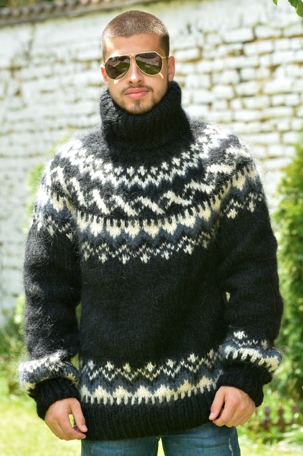 Hand Knitted Icelandic Mohair Sweater 
