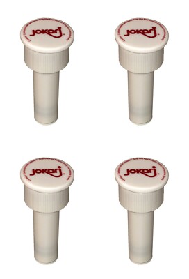 Jokari 05002 - Fizz Keeper Pump Cap 2 Liter Flaschen - Hält Getränke kohlensäurehaltig - 4er Pack