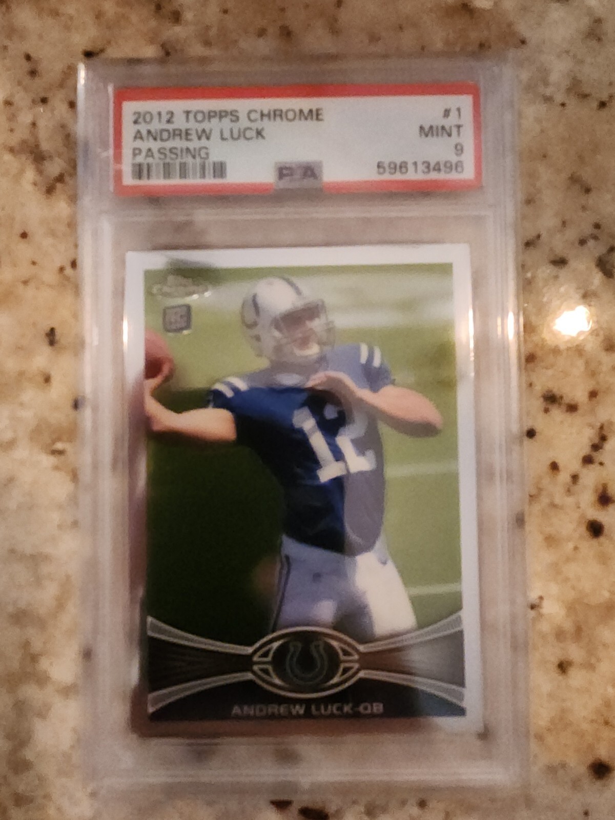 2012 Topps Chrome Andrew Luck RC PSA 9 Mint #1 Rookie Indianapolis COLTS