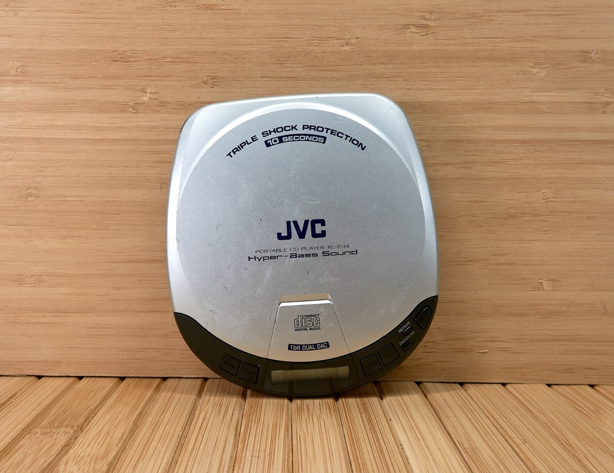JVC XL-P34 Portable CD Player, Shock Protection Hyper Bass Sound