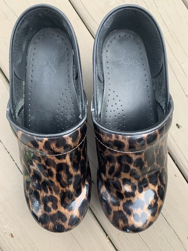 dansko clogs cheetah print