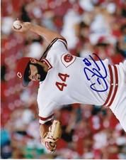 CODY REED  CINCINNATI REDS   ACTION SIGNED 8x10