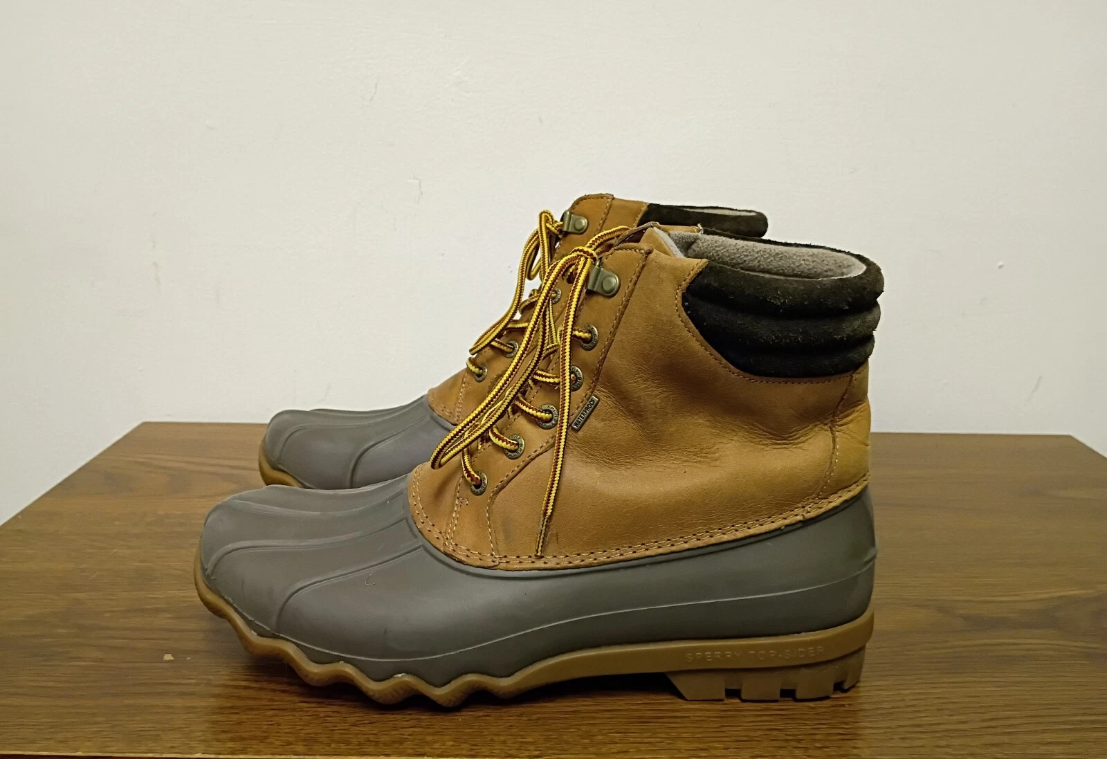 Sperry Top Sider Avenue Duck Boots Tan Brown Men's Size 8M STS12126