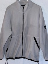 Victoria Secret PINK Full Zip Fleece Jacket L Gray soft warm women's