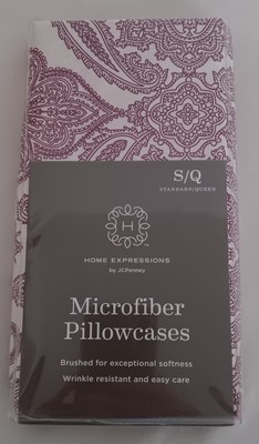 Home Expressions Microfiber Pillowcases - NWT