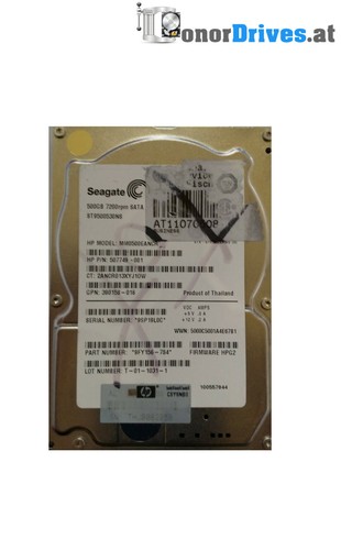 Seagate  ST9500530NS - 500 GB - SATA  - 9FY156-784 - PCB 100560486 Rev B*