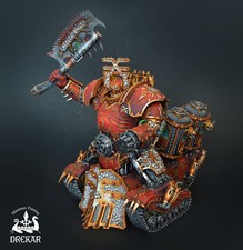 Khorne Lord of Skulls Chaos Space Marines Warhammer 40K * AUFTRAG ** Gem&auml;lde