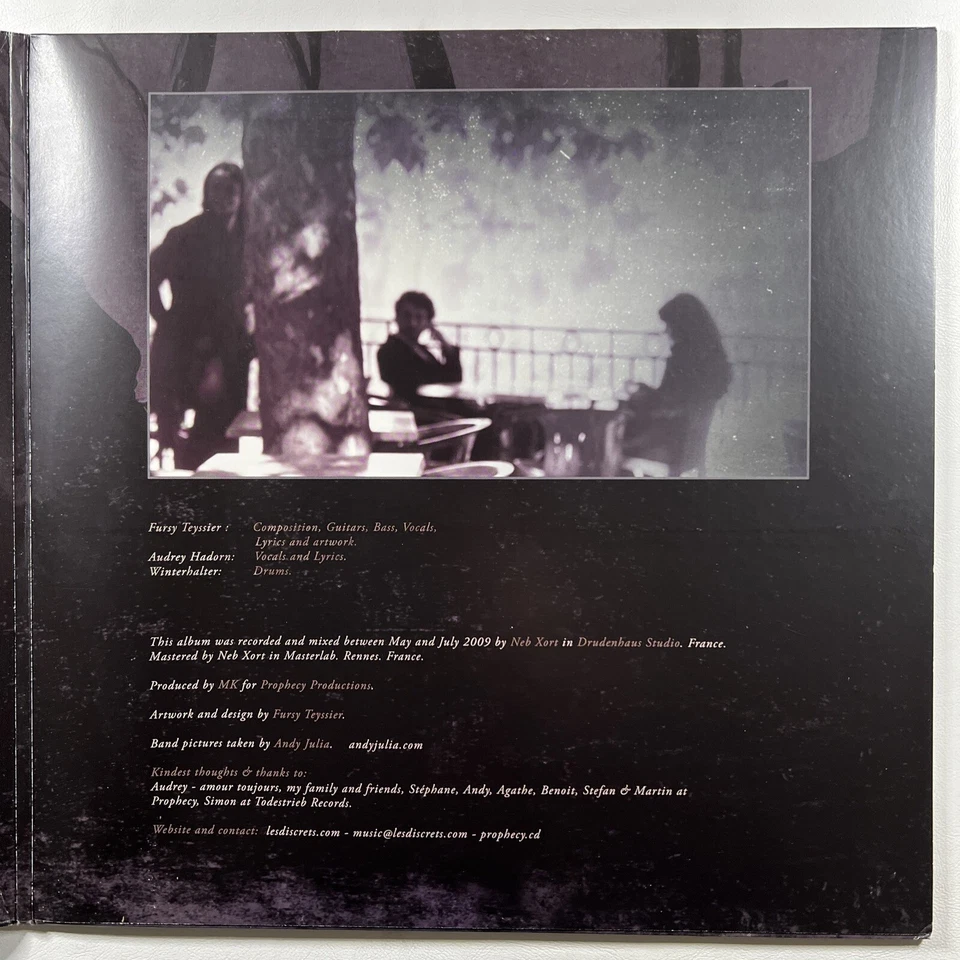 Les Discrets “Septembre Et Ses Dernières Pensées” LP/Prophecy (EX) Brown Germany - Image 4 of 4