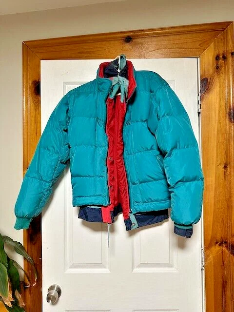 Vintage EMS 3-in-1 Warm Jacket Medium Size w/ Goose Down and Nylon Shell/Lining