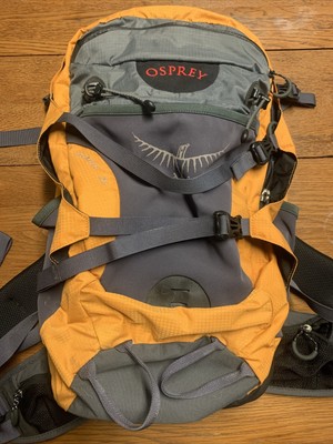 osprey orange backpack