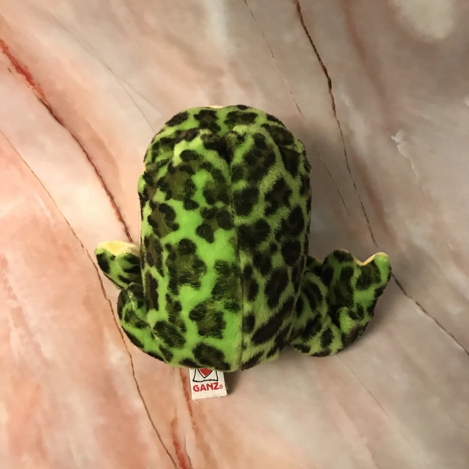 Ganz Webkinz Bullfrog Plush Stuffed Toy Green Frog Animal HM114 Tag Damaged 9” B - Image 2 of 4