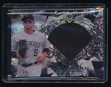 CARLOS GONZALEZ 2015 TOPPS TRIBUTE DIAMOND CUTS JERSEY BLACK 41/50 ROCKIES