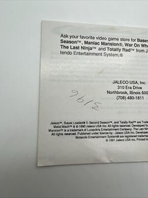 Nintendo NES Whomp 'Em Manual ONLY Instruction Booklet Authentic. Fast Ship