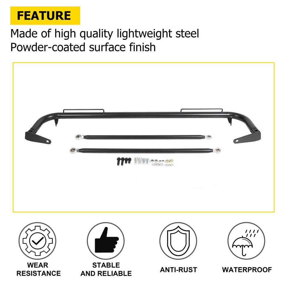49" Stainless Steel Racing Safety Seat Belt Bar Roll Chassis Harness