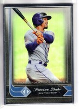 2021 Topps Transcendent Collection Icons FRANCISCO LINDOR #1 SILVER FRAMED 95/95