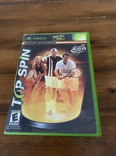Top Spin (Microsoft Xbox, 2003) With Manual. Complete.  Nice!!!!!