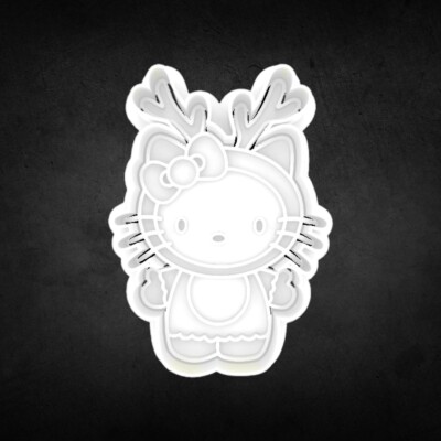 Weihnachten Rentier Hello Kitty Ausstecher und Stempel
