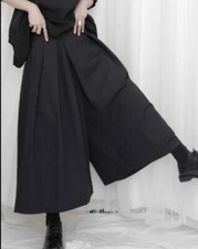 Japanese Yamamoto Loose Straight Trousers High Waisted Wide Leg Women Pants