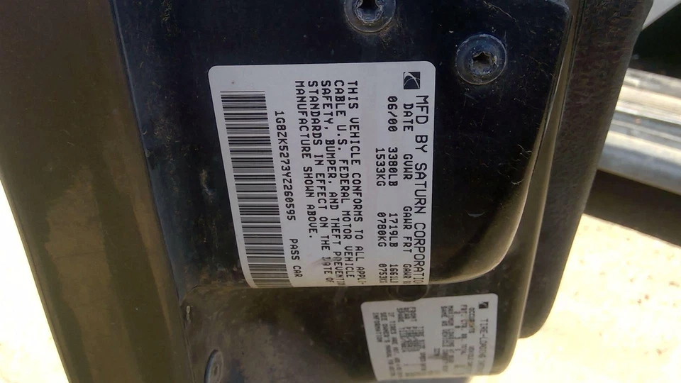 2000 - 2002 年土星 Sl2 发球杆左后电源窗调节器带电机 Oem 后背 — 第 4/4 张图片