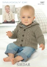 Sirdar Knitting Pattern - Snuggly DK, Jackets 1887