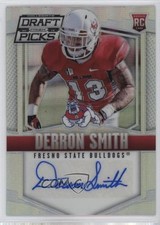 2015 Panini Prizm Collegiate Draft Picks Silver Derron Smith #175 Auto 00em