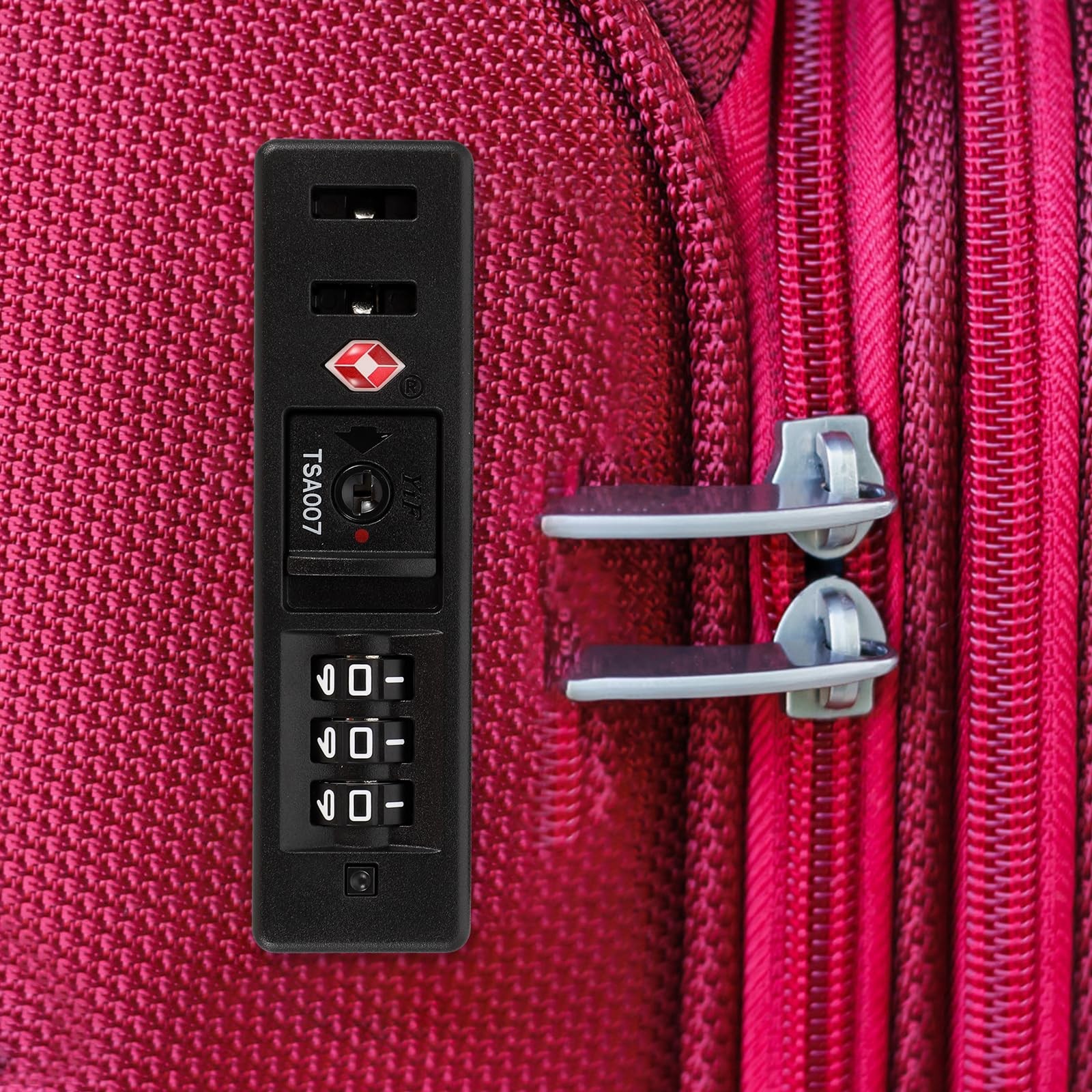 iplusmile TSA Luggage Customs Lock: Secure Self-Setting 3-Digit - Portable Co...