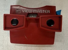 Vintage View-Master Viewer Red and White Made in USA by GAF