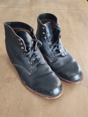 Wolverine 1000 Mile Boots black , Men's Size 10.5 Previously Worn