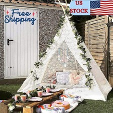 Huge Teepee Tent for Adult Super Large 85 inch Height Luxury Lace - Kids Adul...