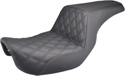 Saddlemen Step-Up LS Seat F. Lattice Stitch Black #283580 Harley Davidson Dyna
