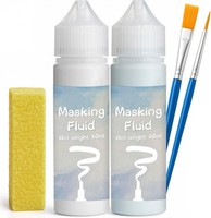 Aquarell-AbdeckflüSsigkeit 120Ml Blau Weiß BestäNdig FüR Malerei KüNstlerbedarf