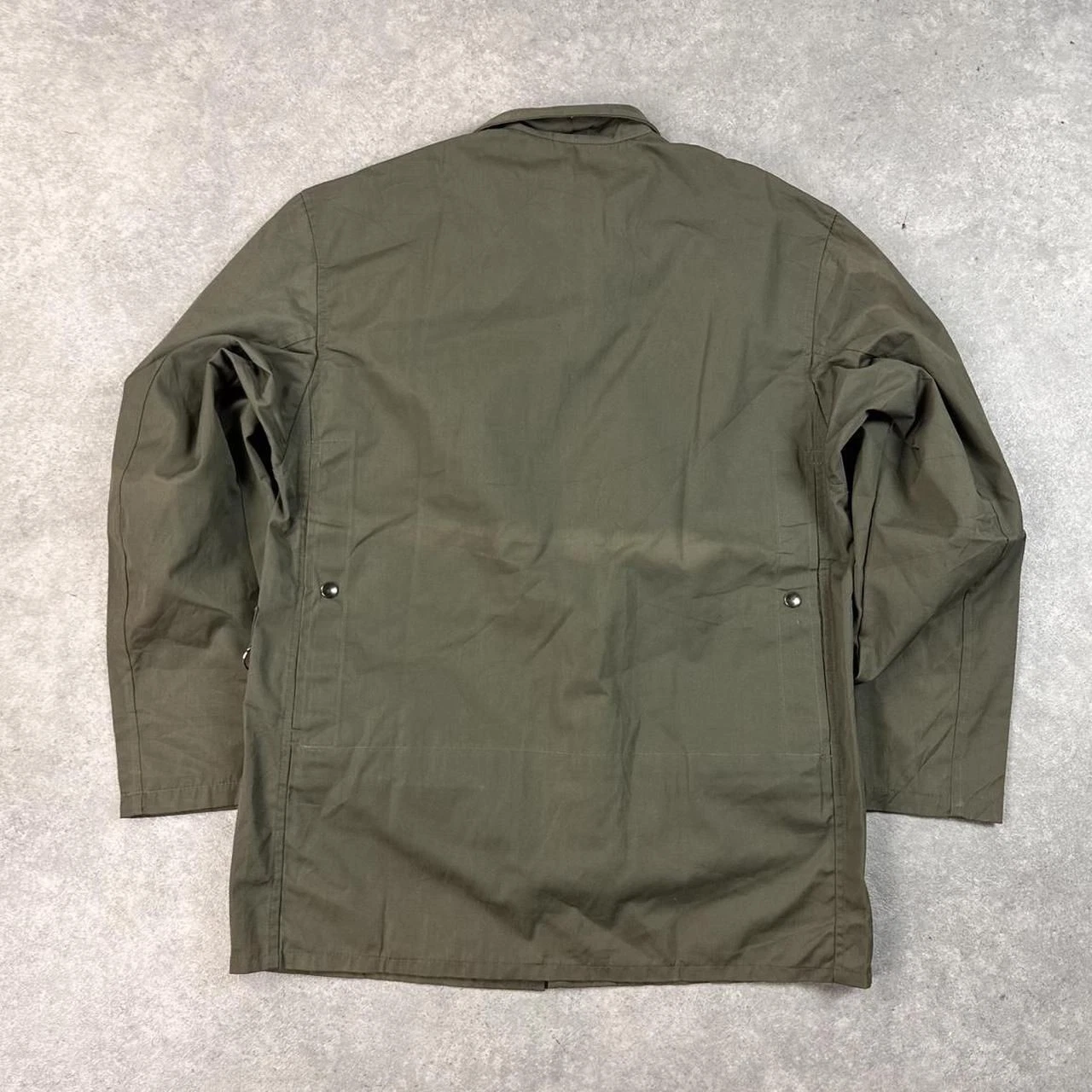 Vintage 60s/70s French Cotton Hunting/Fishing Jacket Green Small