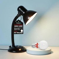 Desk Lamp Neck Table Flexi Desk Reading Lamp with Bulb Home Office Study Light