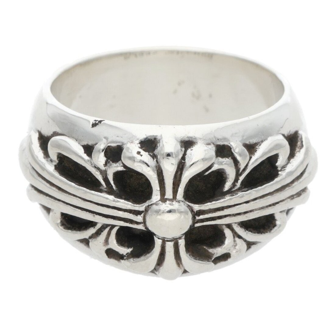 Chrome Hearts FLRL CRS Floral Cross Silver Ring Men's Size 18.5 Used 452028cf393 thumbnail 2