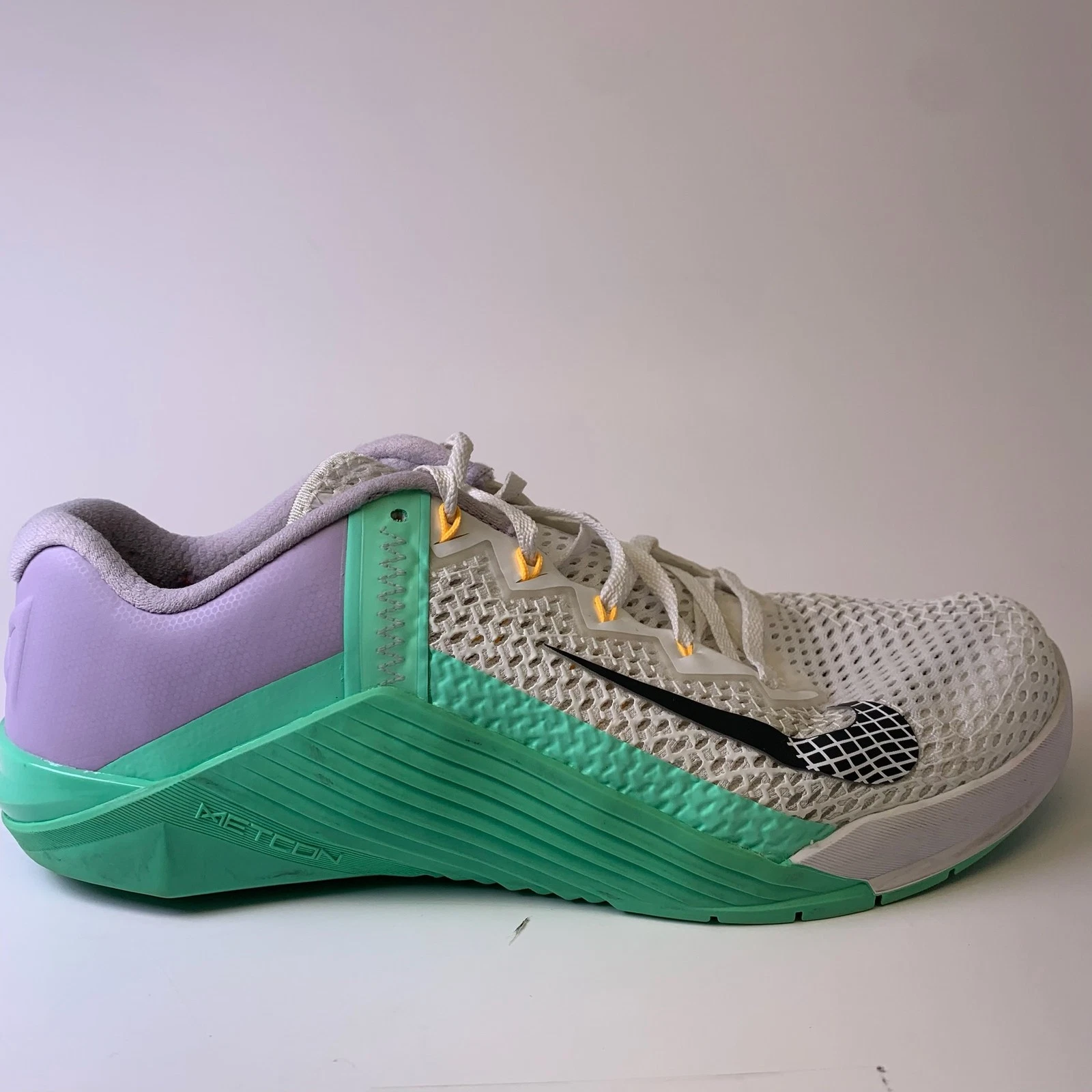 Scarpe da corsa Nike donna Metcon 6 AT3160 135 bianche sneakers taglia 9 5