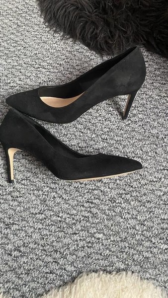 Women Phase Eight Heels Black Suede 38