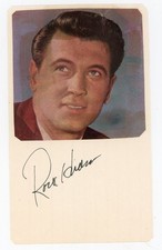 Rock Hudson - Signed Card