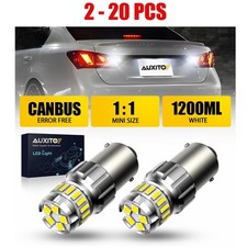 2-20PCS P21W 1156 6500K 7506 LED Backup Light Parking Fit Error Reverse Free 2F