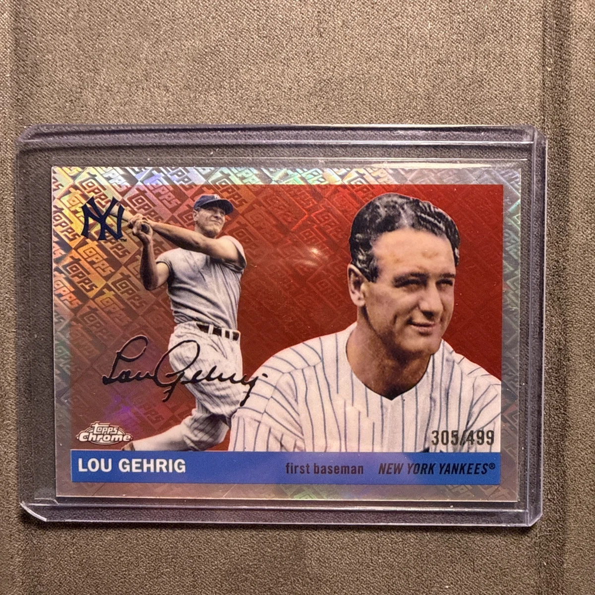 Topps Lou Gehrig Baseball Sports Trading Cards & Accessories for