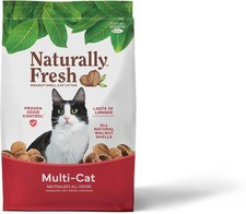 Cat Litter Made from Walnut Shells Unscented, Multi-Cat Upcycled Low Dust