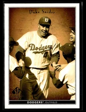 2002 SP Legendary Cuts #20 Duke Snider Card Brooklyn Dodgers