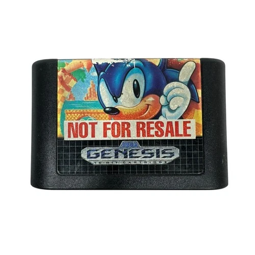 Sega Genesis Sonic the Hedgehog Cartridge Only Not For Resale Vintage Game
