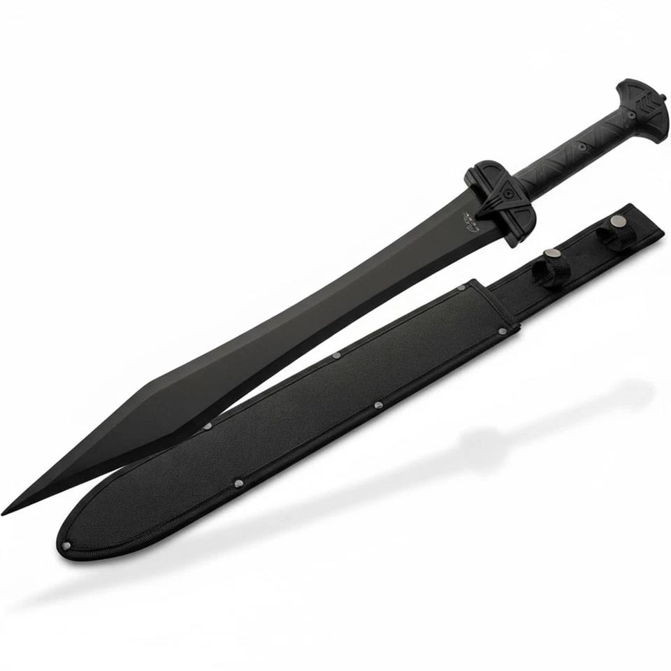 Espada Gladius de Combate SD 24 Pulgadas Negra WS 3CR13 Acero Inoxidable Full Tang Foto 2 de 4